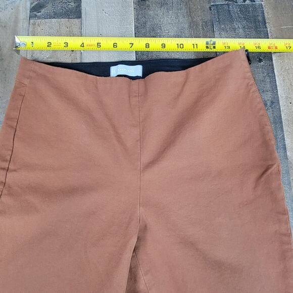 Everlane Womens 8 Brown The Work Cropped Ankle Pants Elastic Waistband Pull On‎ - Picture 9 of 12